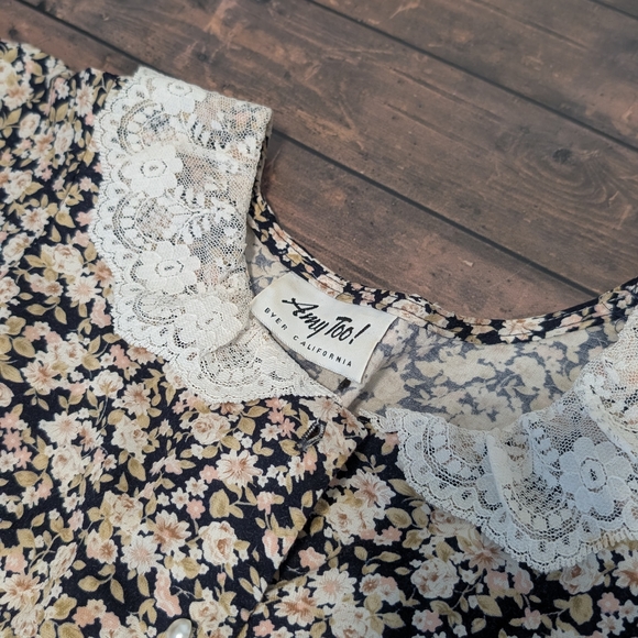 Vintage 90s Floral Amy Byer Dress - Picture 2 of 7